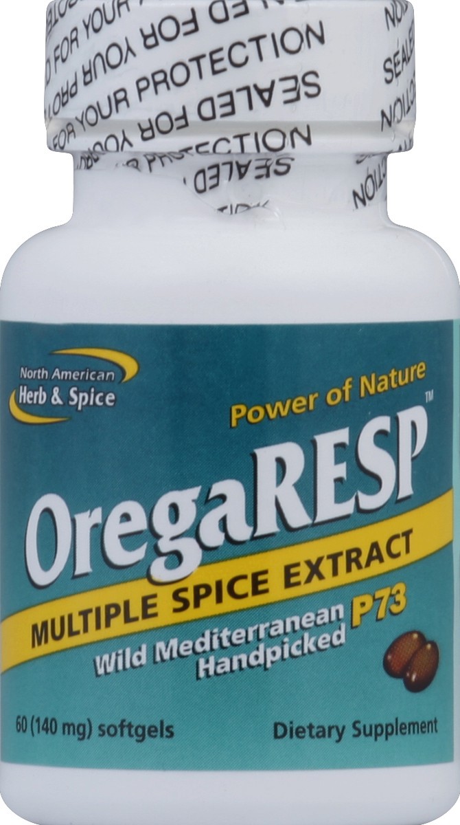 slide 2 of 2, North American Herb & Spice OregaResp 60 ea, 60 ct