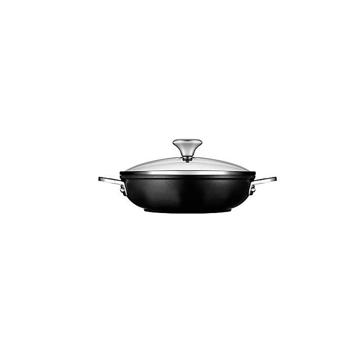 slide 2 of 4, Le Creuset Toughened Nonstick Pro Covered Shallow Casserole, 2.5 qt