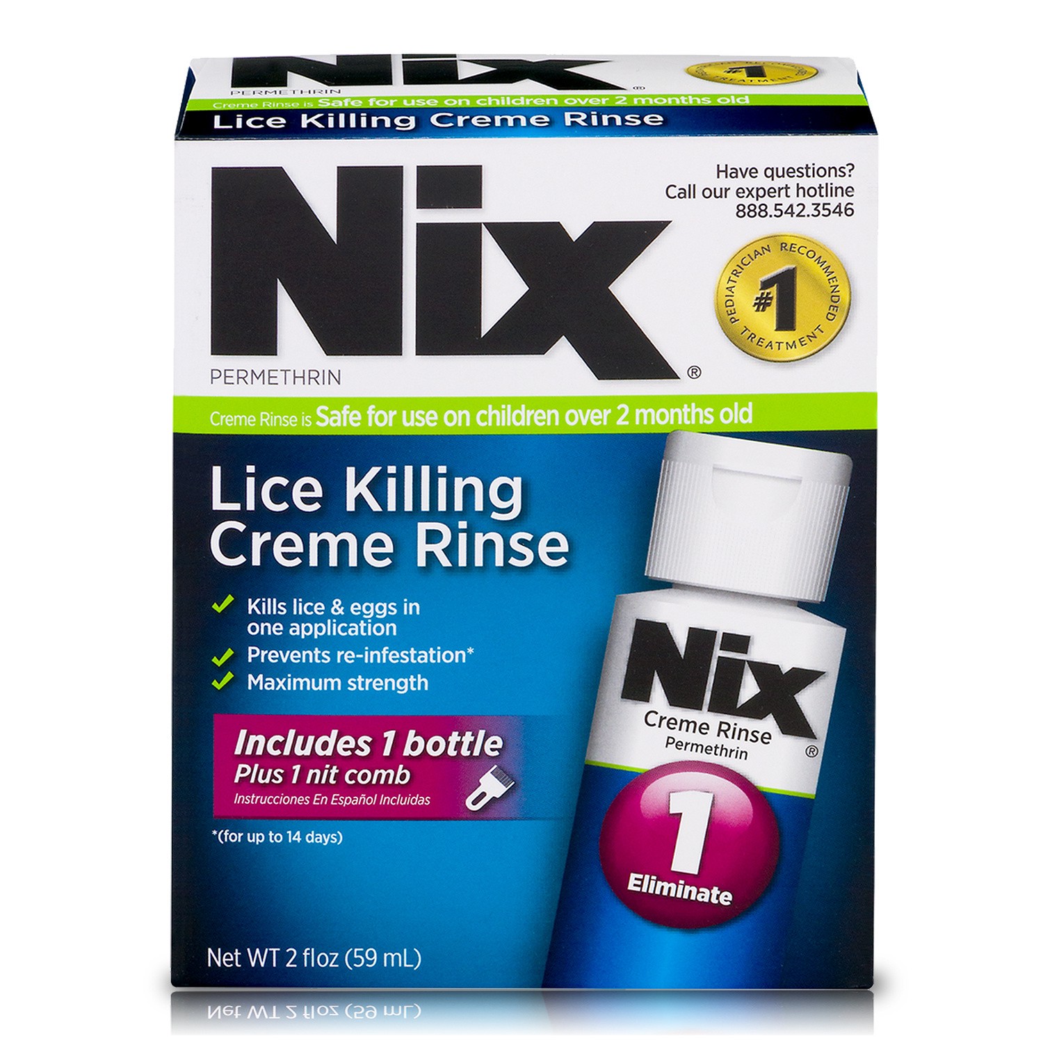 slide 1 of 1, Nix Lice Treatment, 2 oz