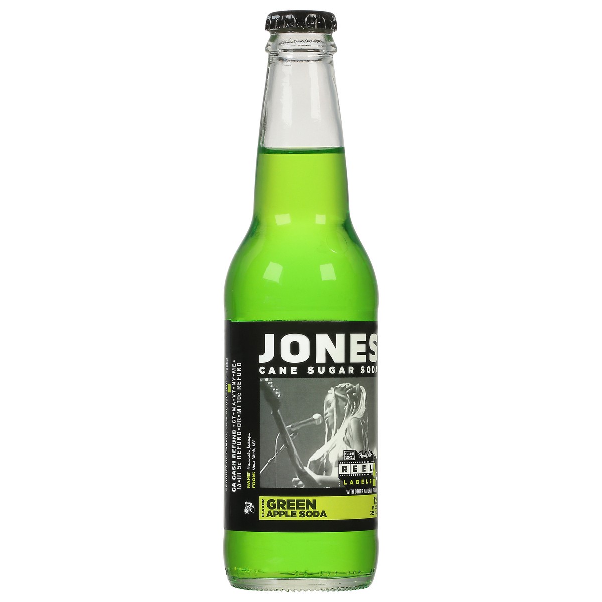 slide 5 of 9, Jones Green Apple Soda - 12 fl oz, 12 fl oz