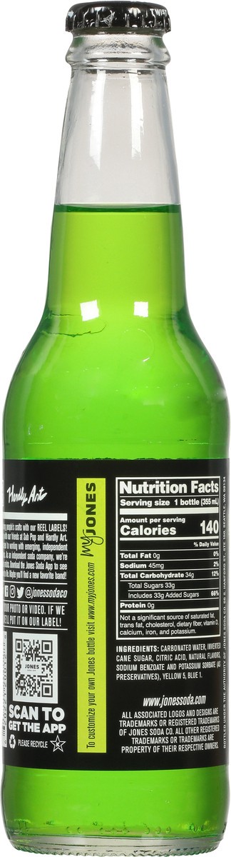 slide 8 of 9, Jones Green Apple Soda - 12 fl oz, 12 fl oz