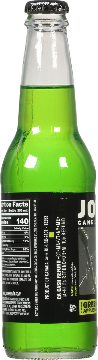 slide 2 of 9, Jones Green Apple Soda - 12 fl oz, 12 fl oz