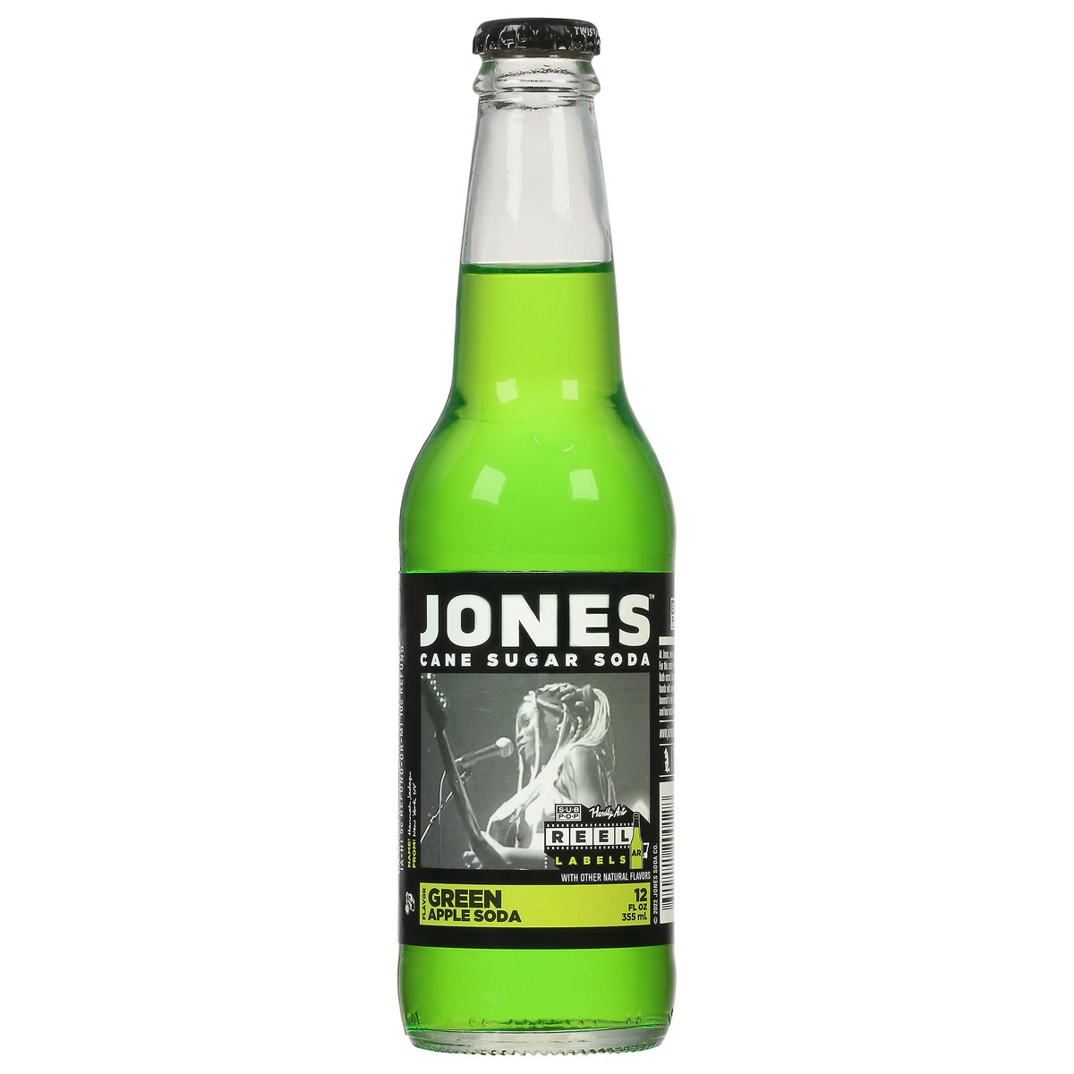 slide 1 of 9, Jones Green Apple Soda - 12 fl oz, 12 fl oz