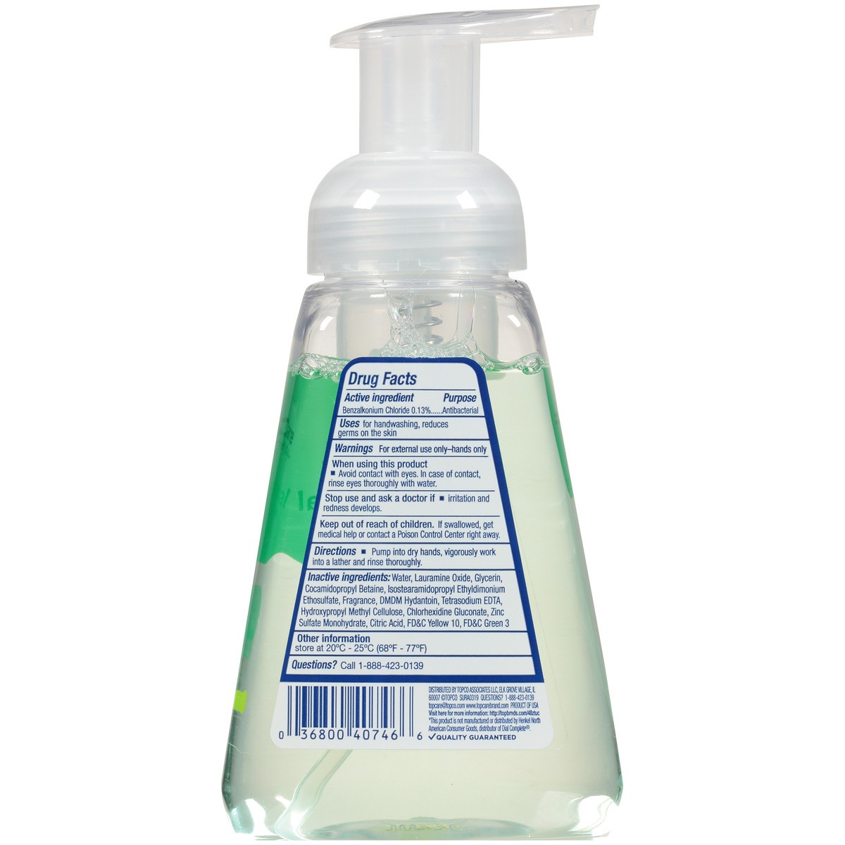 slide 5 of 8, TopCare Antibacterial Foaming Hand Soap, Fresh Pear, 7.5 oz