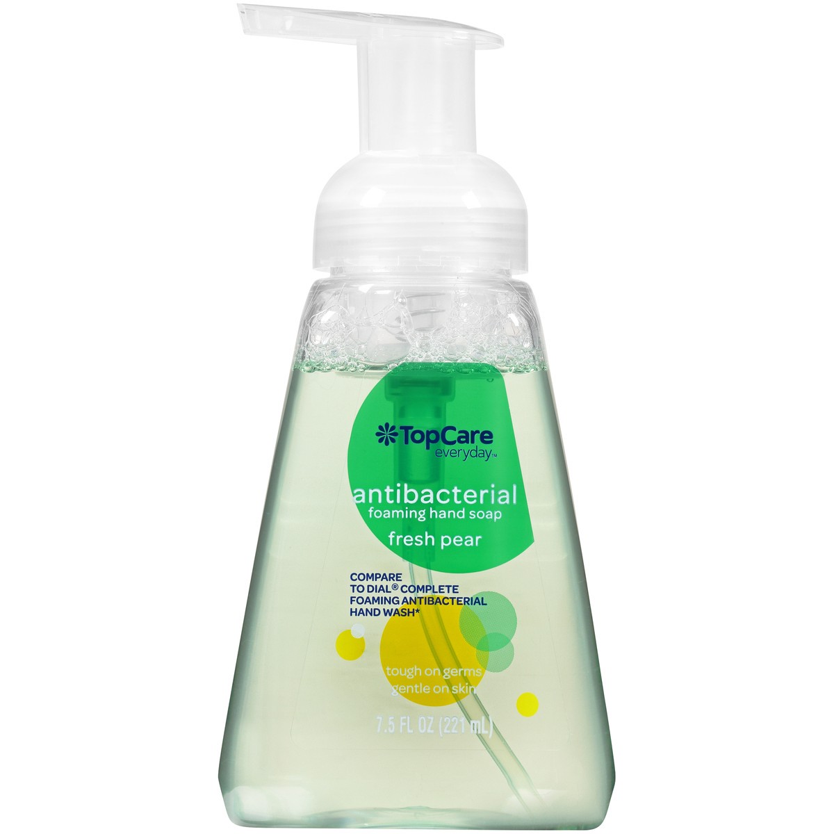 slide 1 of 8, TopCare Antibacterial Foaming Hand Soap, Fresh Pear, 7.5 oz