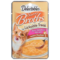 Delectables Savory Broths Lickable Treat, Chicken