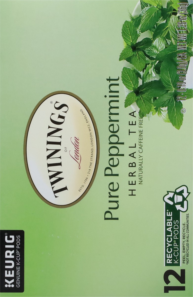 slide 4 of 9, Twinings Pure Peppermint Herbal Tea 12 - 0.10 oz K-Cup Pods, 12 ct