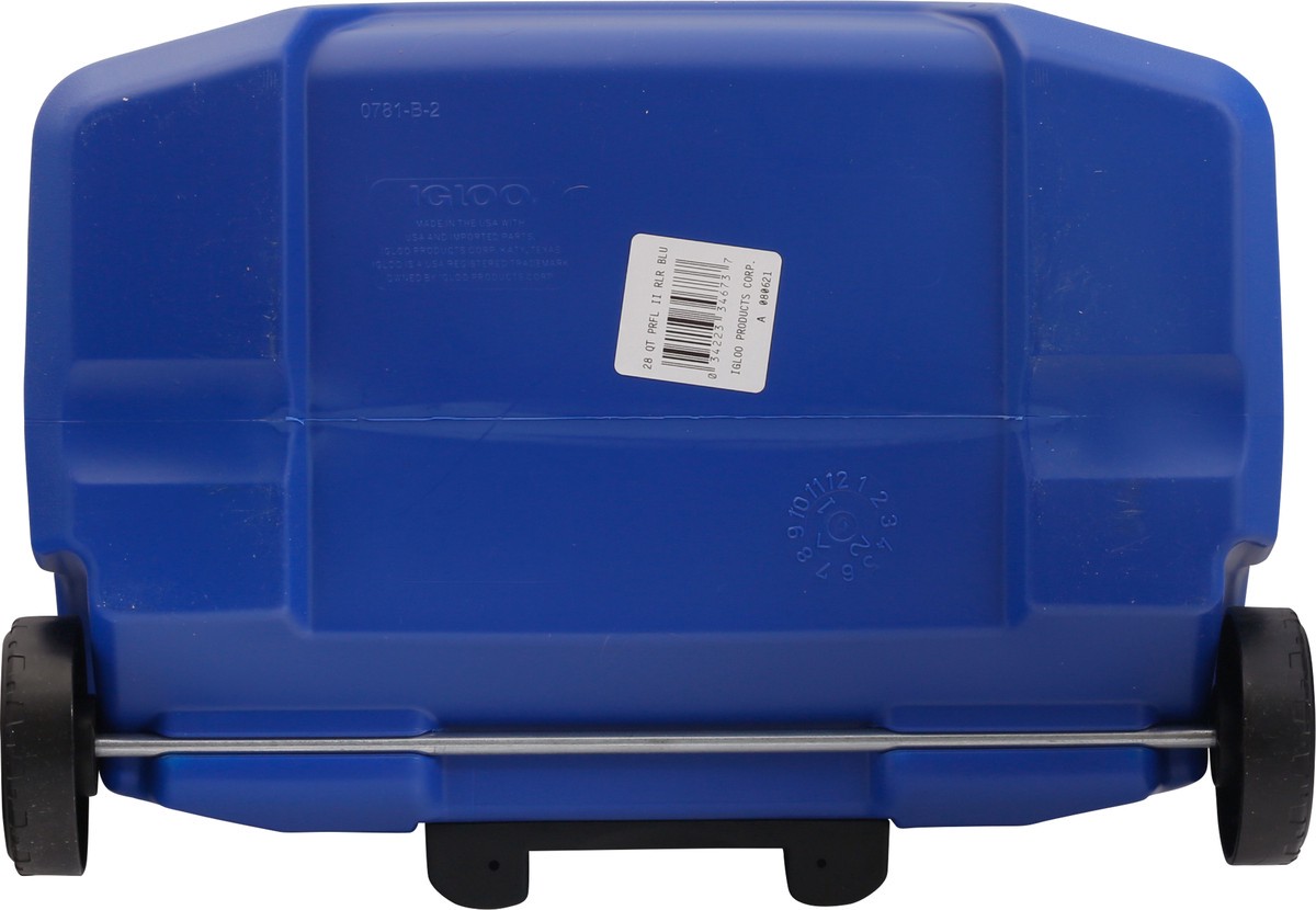 slide 5 of 9, Igloo 28 Quart Blue Profile II 28 Roller Wheeled Cooler 1 ea, 28 qt