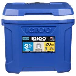 Igloo Profile II Roller Cooler, Blue, 28 Quart