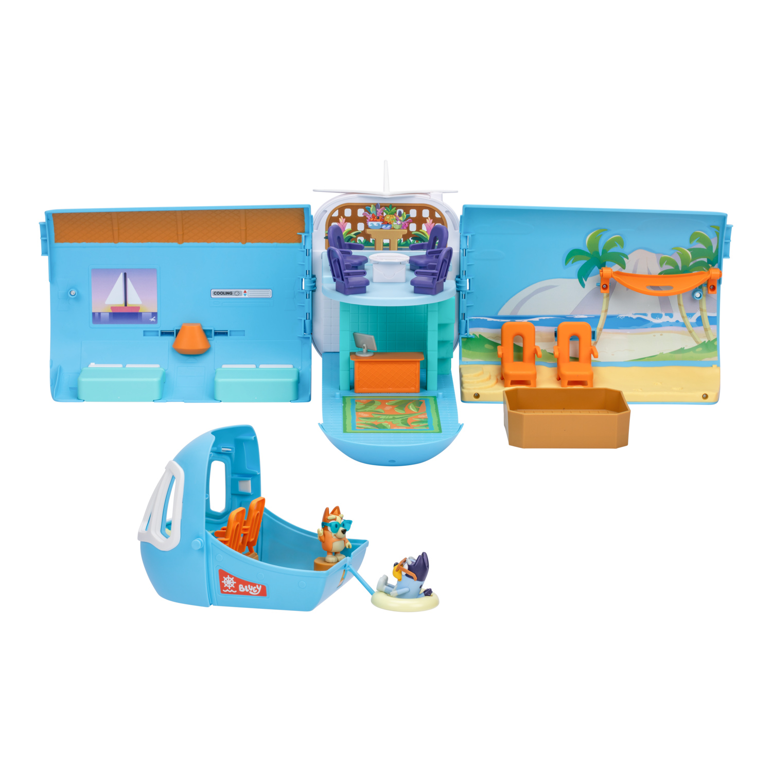 slide 6 of 6, Bluey 3-in-1 Airplane Playset, 1 ct
