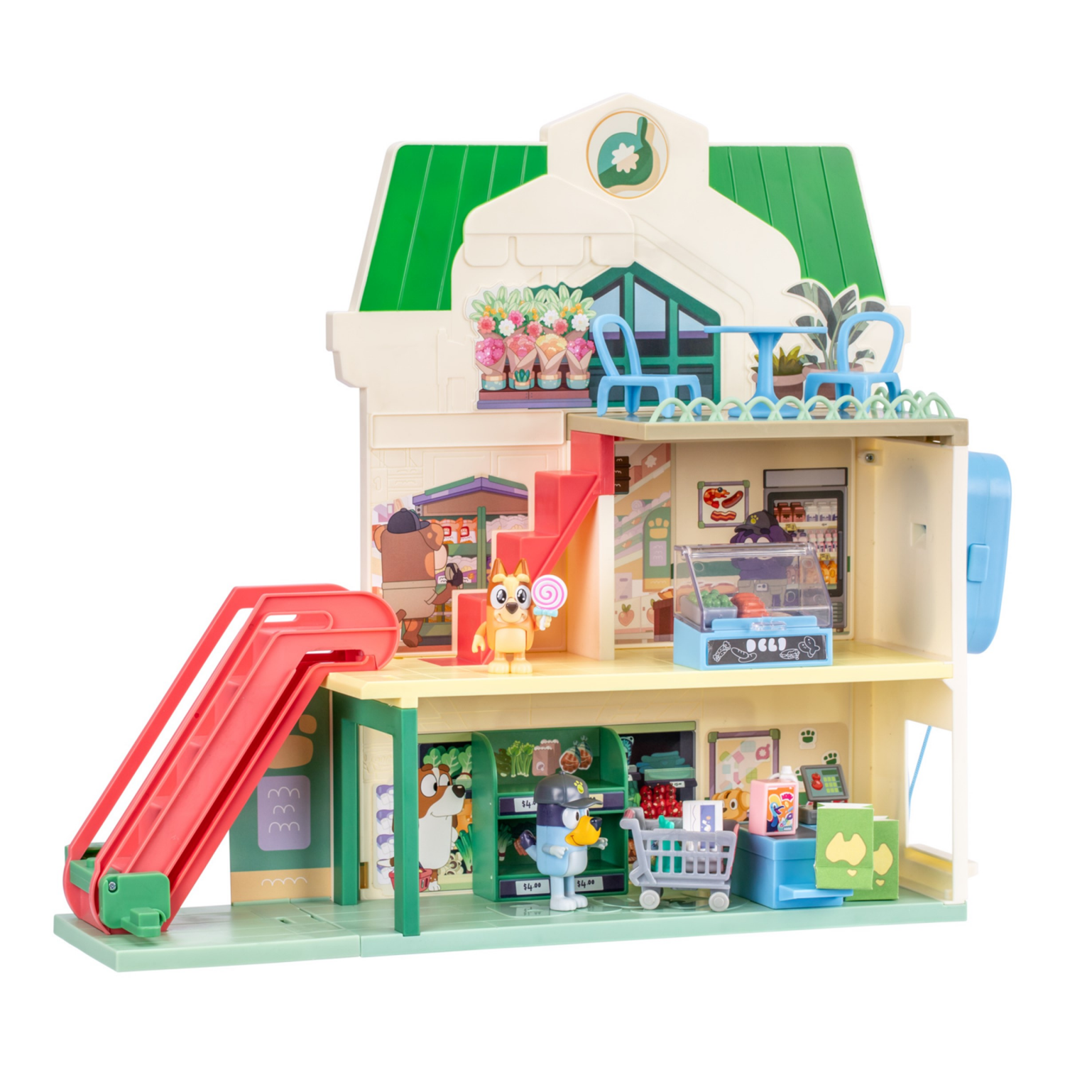 slide 5 of 8, Bluey Let's Play Chef Supermarket Playset - 22pk, 22 ct