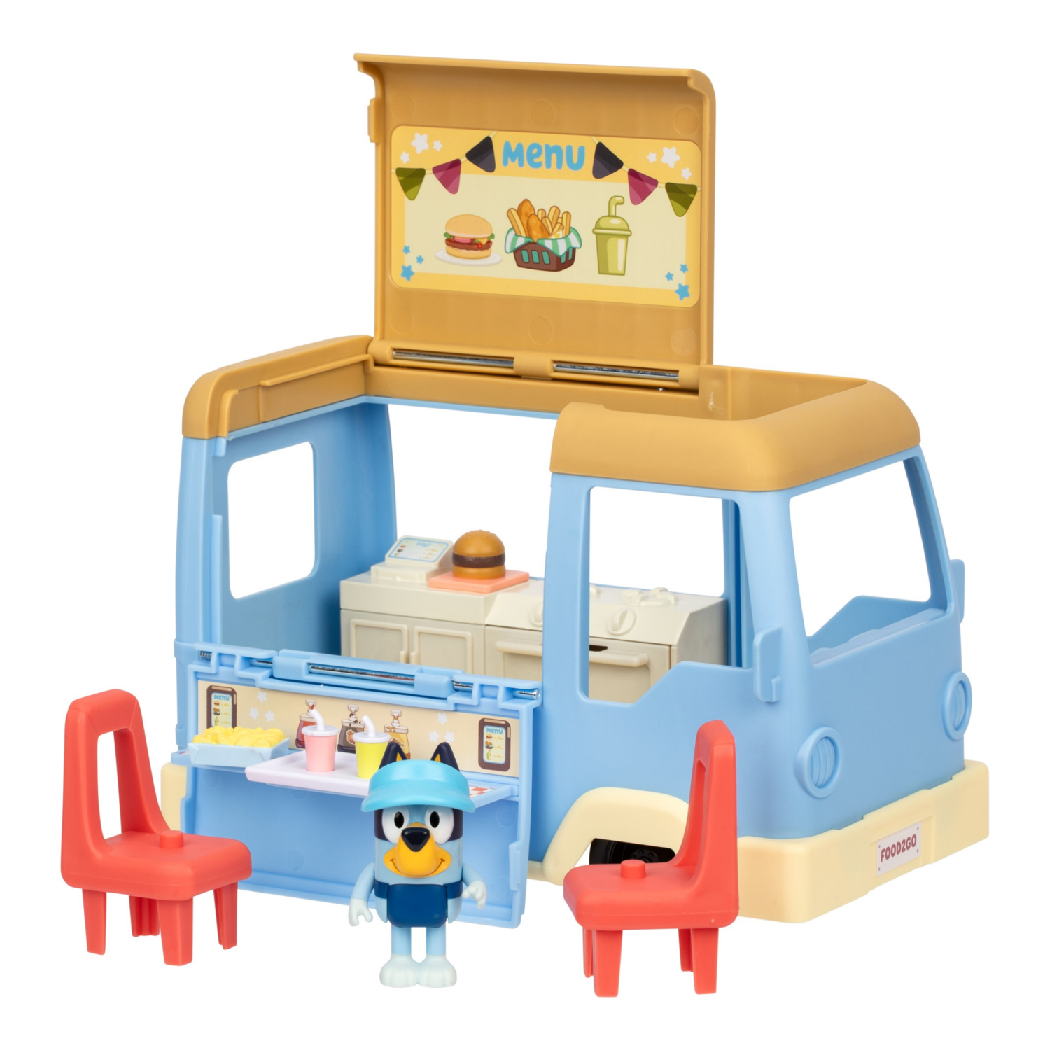 slide 3 of 5, Bluey Food Truck Playset, 3+, 1 ct