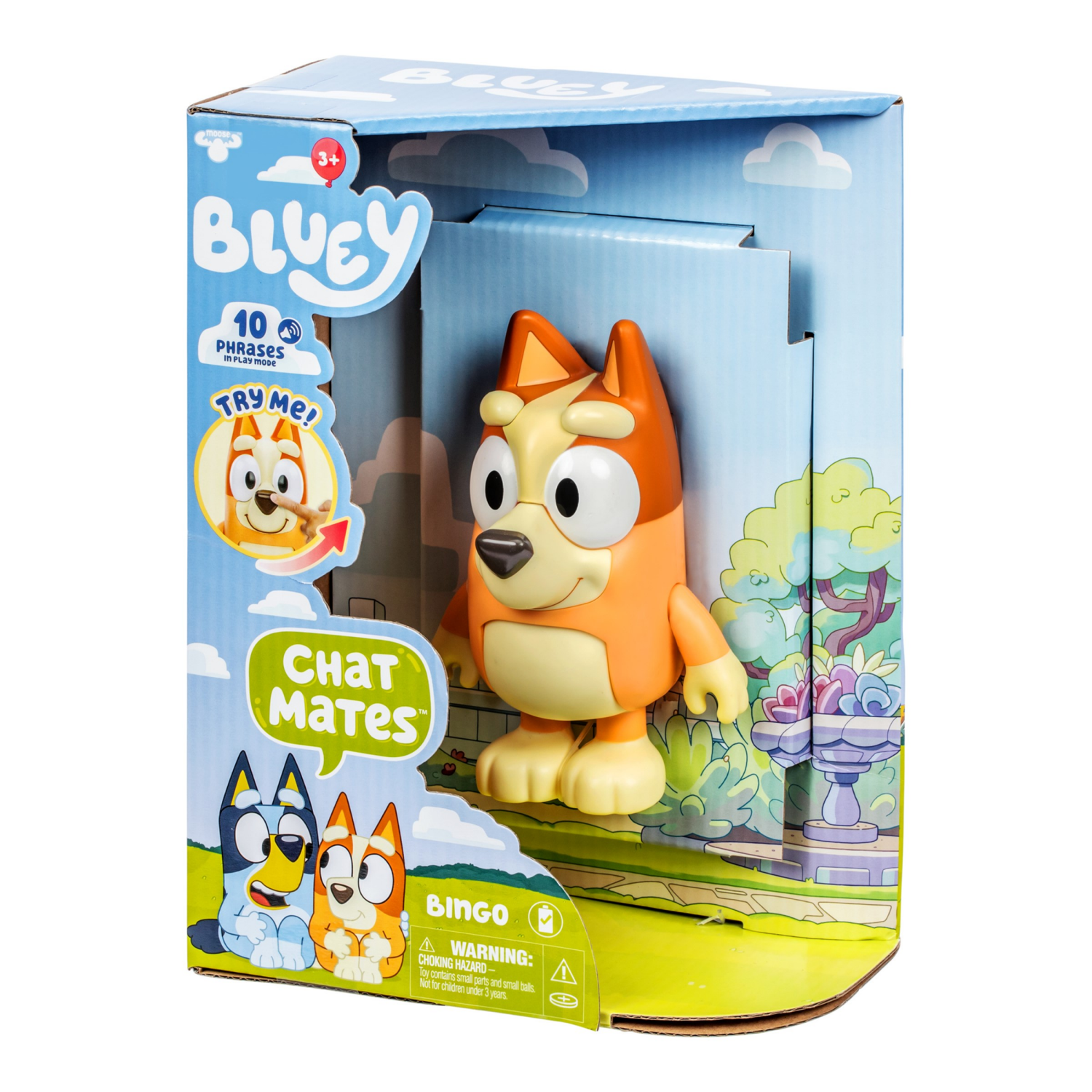 slide 4 of 5, Bluey Chat Mates Figure Single Pk, 1 ct