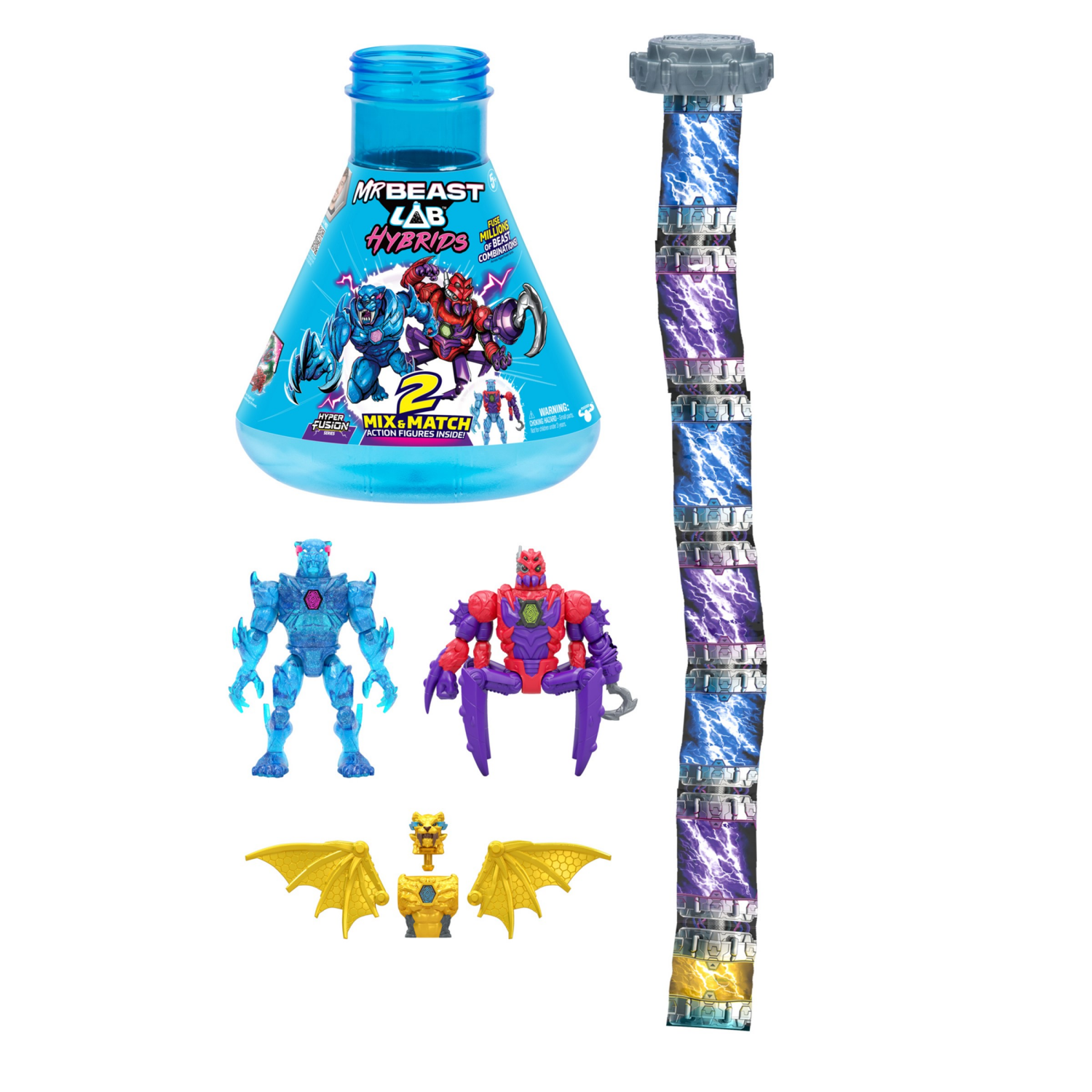 slide 5 of 6, Mrbeast Lab Hybrids Figure Multipack, 1 ct
