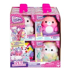 Real Littles - Plushie Pet Backpacks. Soft, Fluffy, Animal Micro Backpack With 4 Real Working Micro Stationery Surprises Inside!
