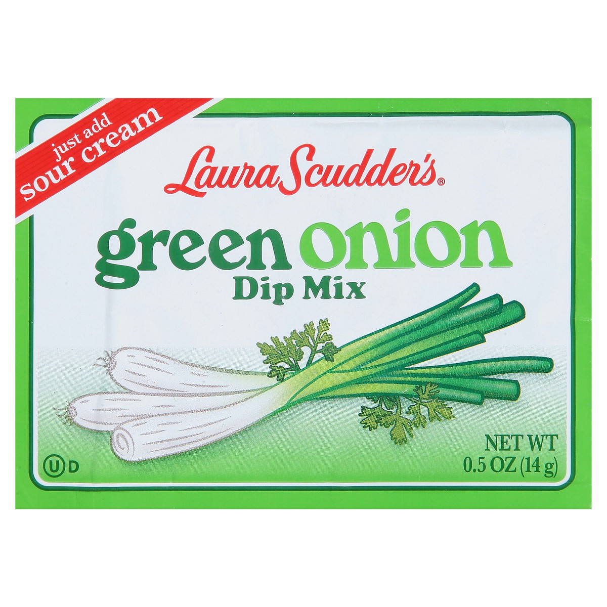 slide 1 of 9, Laura Scudder's Green Onion Dip Mix 0.5 oz, 0.5 oz