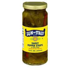slide 1 of 1, Sun of Italy Sweet Pepper Strips, 12 oz