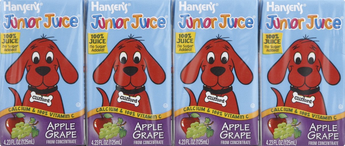slide 4 of 4, Hansen's Junior Juice Apple Grape, 1 ct