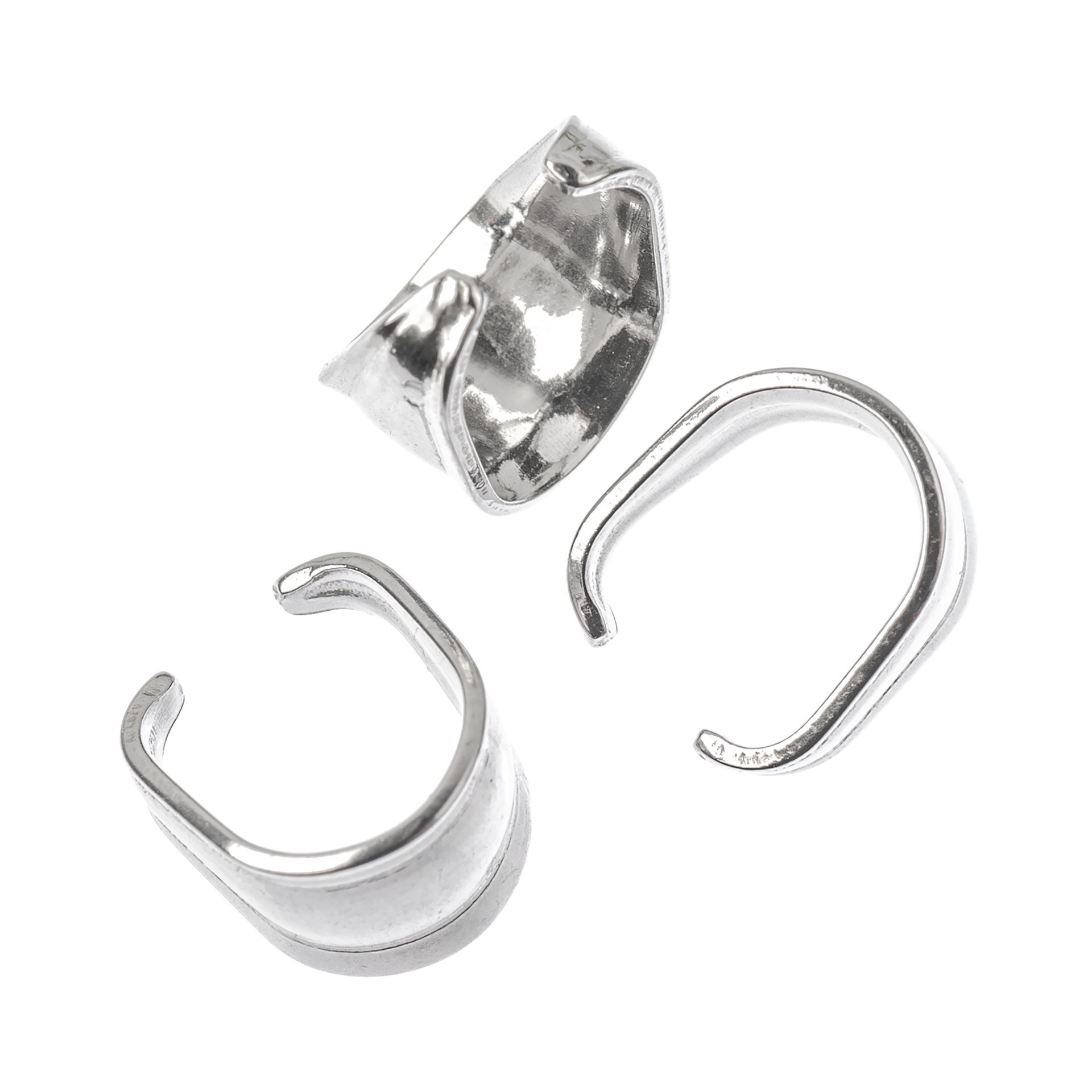 slide 2 of 3, 10mm Stainless Steel Pinch Bails By Bead Landing, 10mm