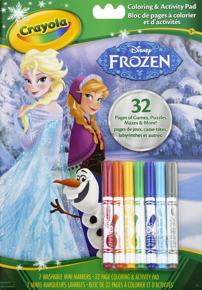 slide 5 of 6, Crayola Coloring & Activity Pad Disney Frozen, 1 ct