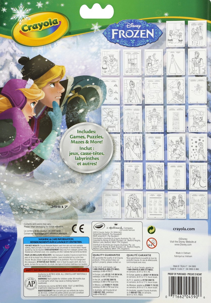 slide 2 of 6, Crayola Coloring & Activity Pad Disney Frozen, 1 ct