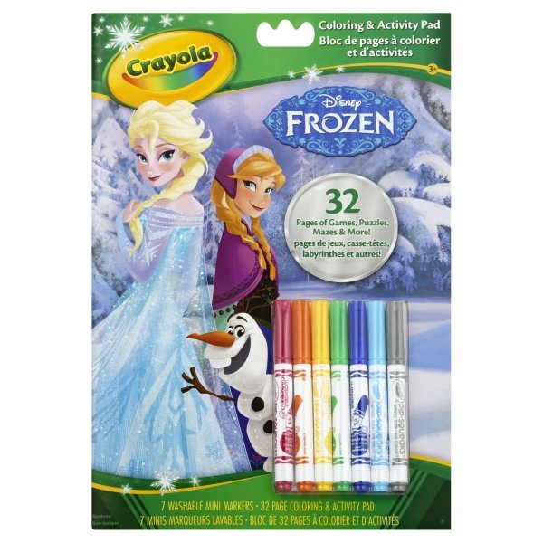 slide 1 of 6, Crayola Coloring & Activity Pad Disney Frozen, 1 ct