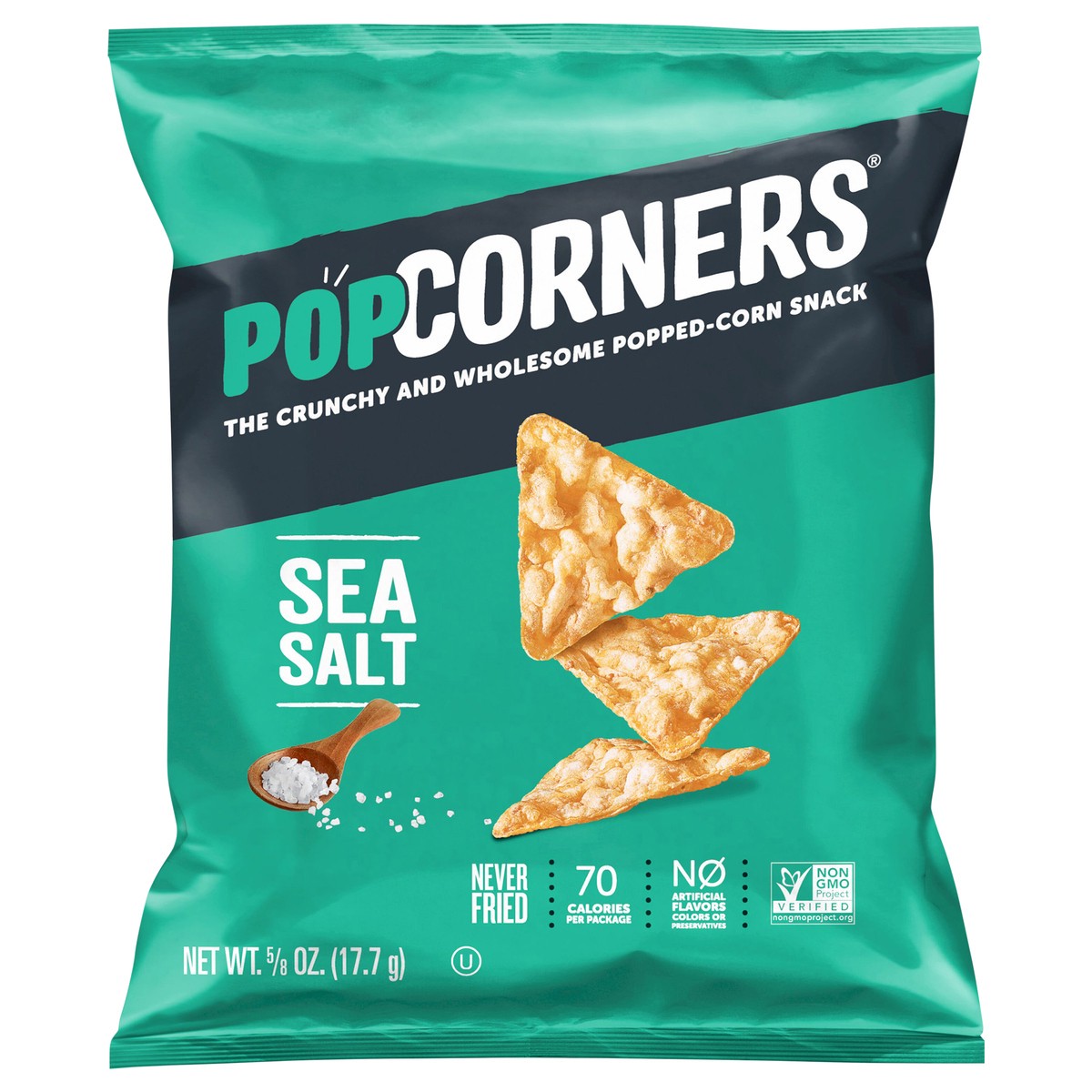slide 3 of 6, PopCorners Popped Corn Snack Sea Salt 5/8 Oz, 0.625 oz