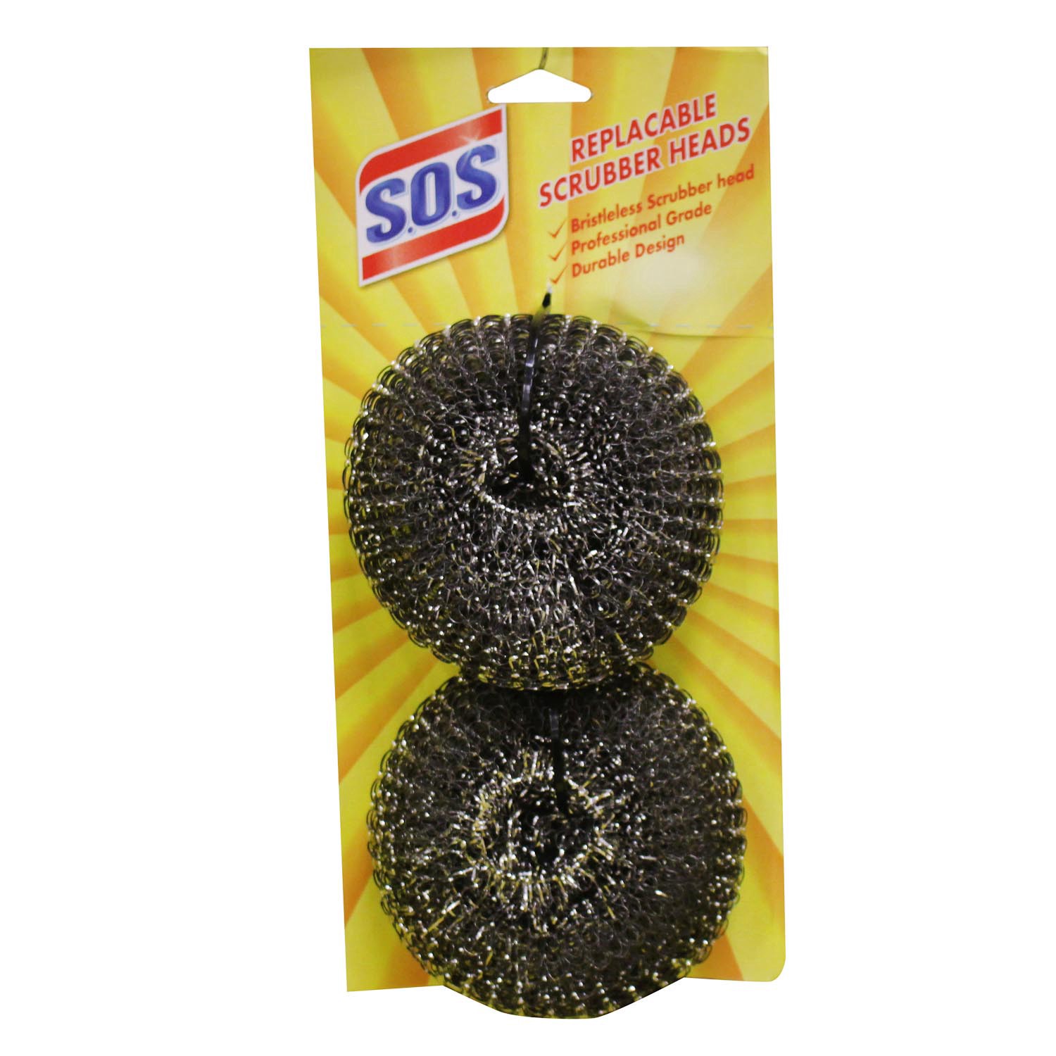slide 1 of 1, S.O.S. Replacement Scrubber Heads 2 Each, 2 ct