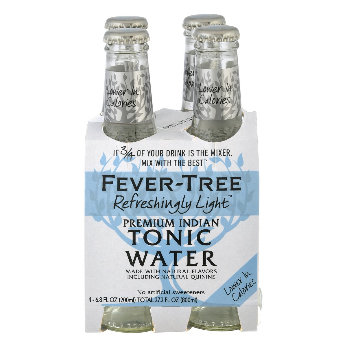 slide 1 of 1, Fever-Tree Indian Premium Tonic Water 4 - 6.8 fl oz Bottles, 