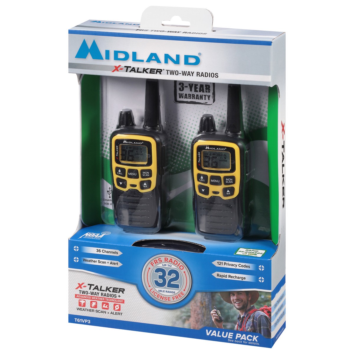 slide 9 of 9, Midland X-Talker Two-Way Radios Value Pack 1 ea, 1 ct