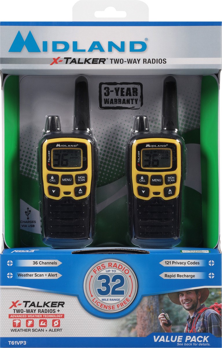 slide 5 of 9, Midland X-Talker Two-Way Radios Value Pack 1 ea, 1 ct