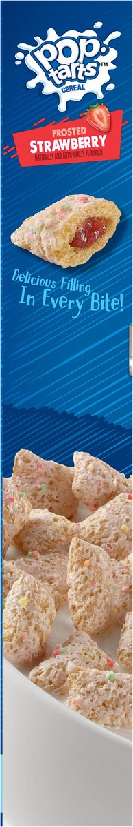 slide 6 of 10, Kellogg's Pop-Tarts Frosted Strawberry Breakfast Cereal, 11.2 oz