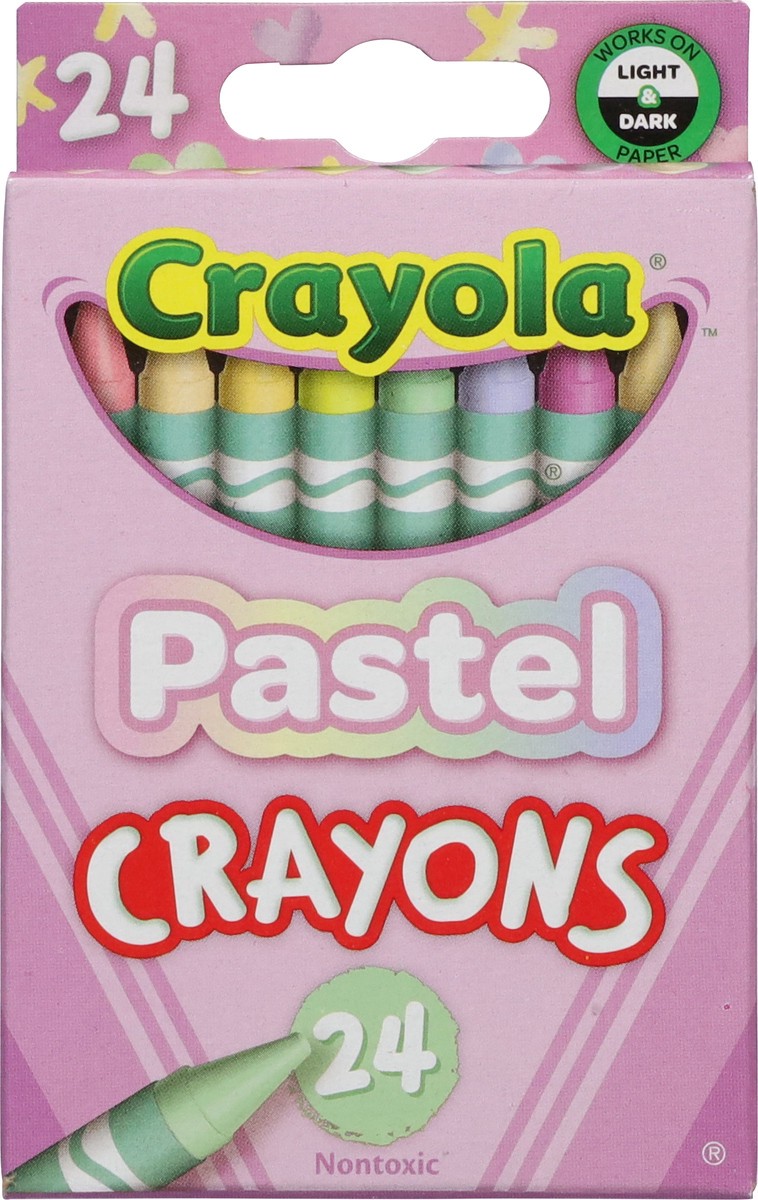 slide 8 of 11, Crayola Nontoxic Pastel Crayons 24 ea, 24 ct