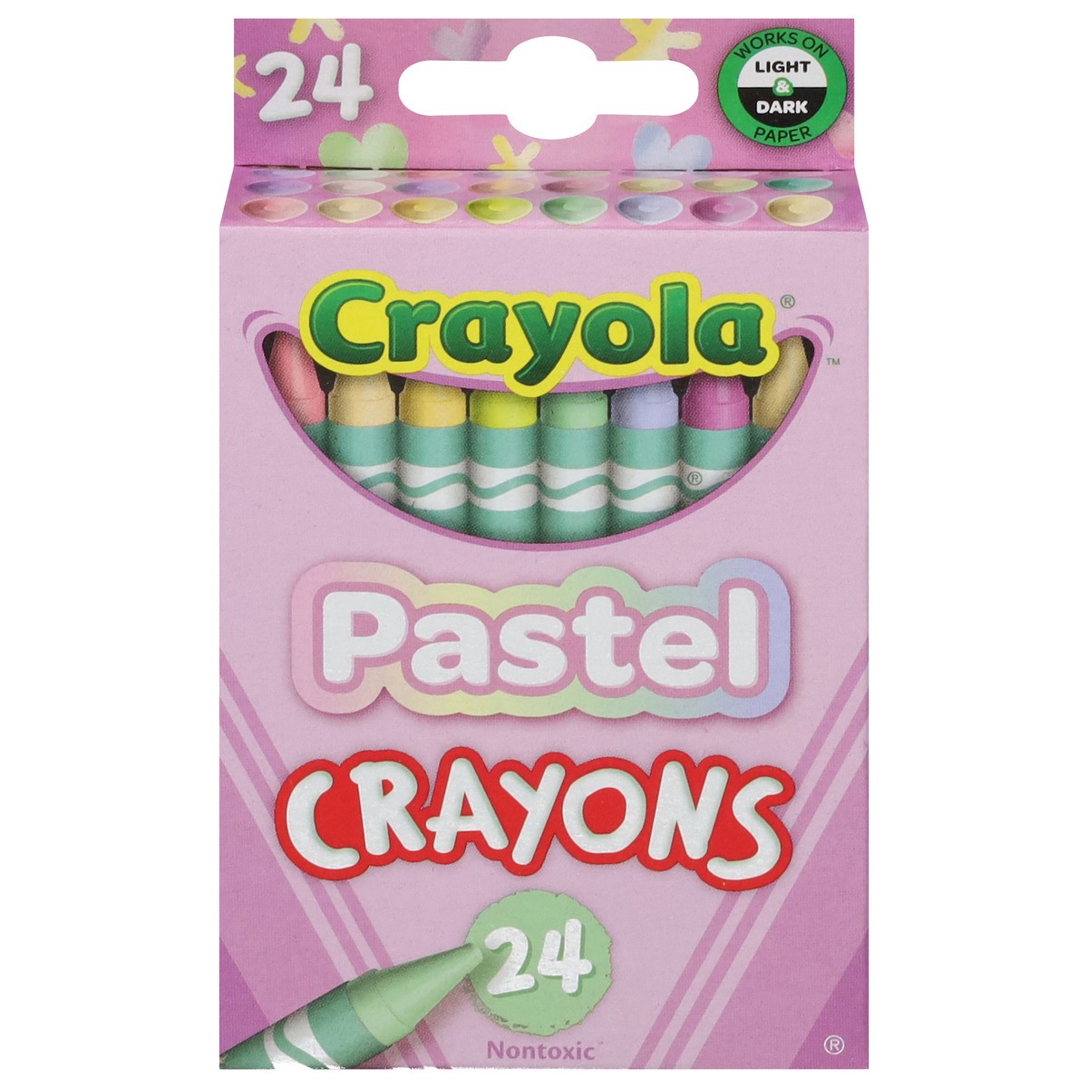 slide 10 of 11, Crayola Nontoxic Pastel Crayons 24 ea, 24 ct