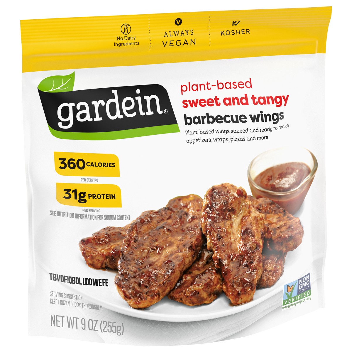 slide 2 of 8, Gardein Plant-Based Sweet and Tangy Barbecue Wings 9 oz, 9 oz