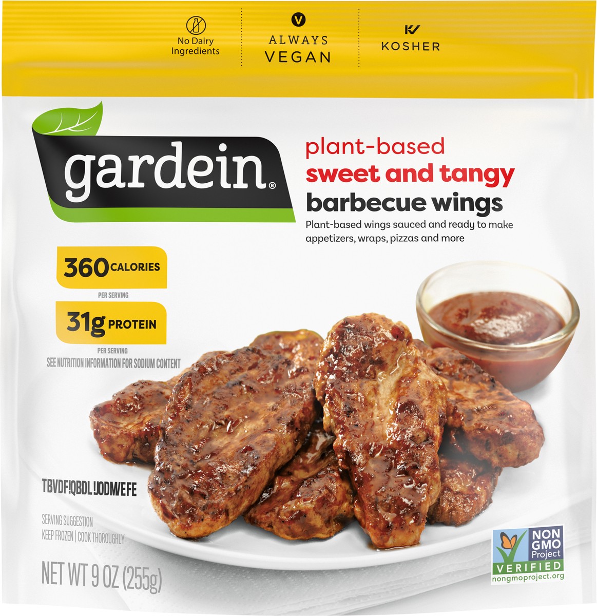 slide 3 of 8, Gardein Plant-Based Sweet and Tangy Barbecue Wings 9 oz, 9 oz
