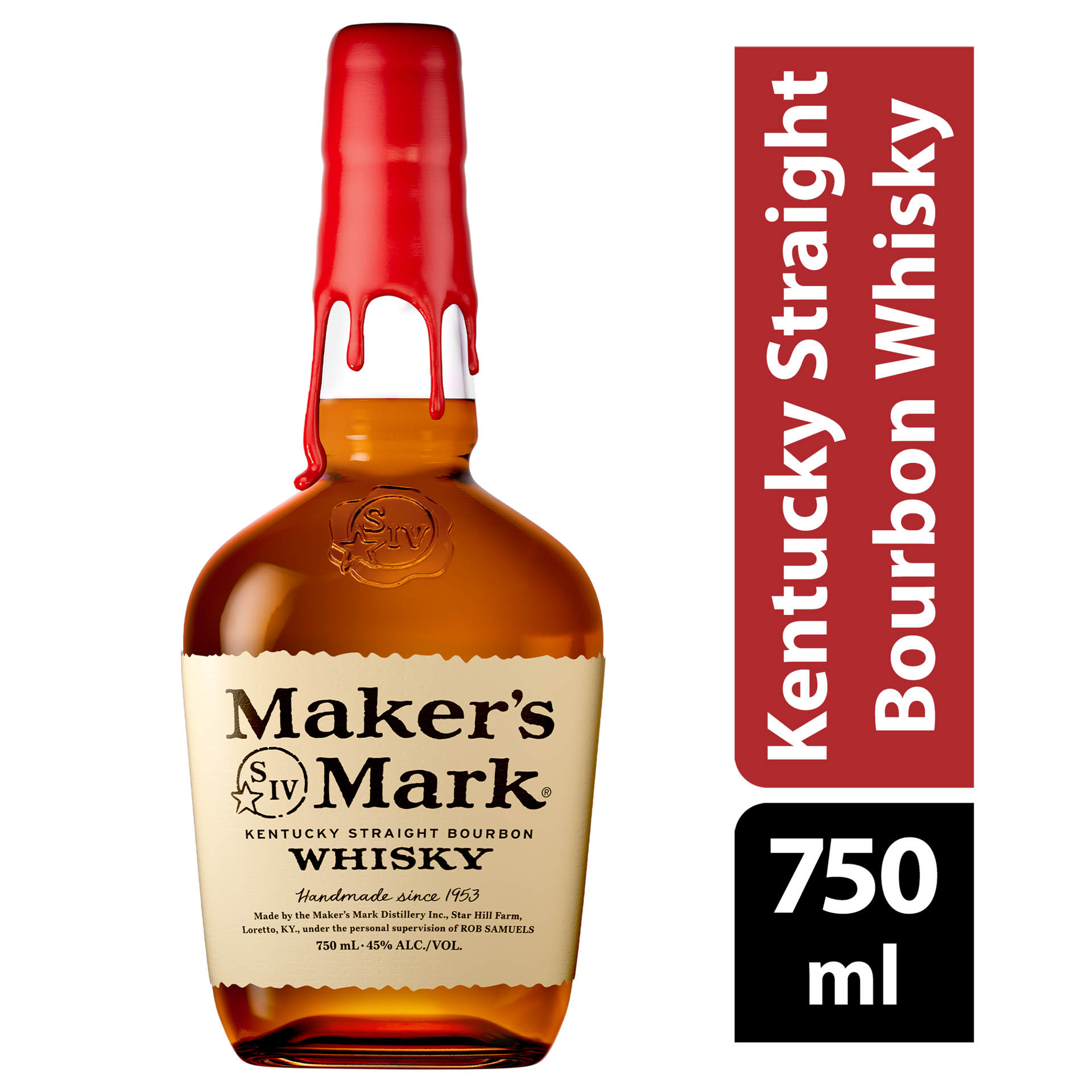 slide 1 of 2, Maker's Mark Kentucky Straight Bourbon Whisky 750 ml, 750 ml