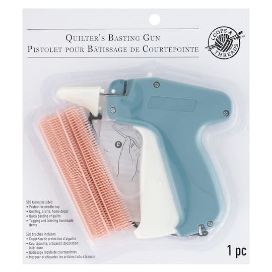 slide 1 of 3, Quilter's Basting Gun With Tracks By Loops & Threads, 1 ct