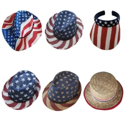 Patriotic Straw Hats