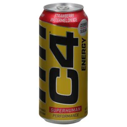 C4 Sport Zero Sugar Performance Strawberry Watermelon Ice Energy Drink 16 fl oz