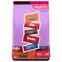 Hershey's Assorted Flavored Snack Size Candy Party Pack, 26.9 oz