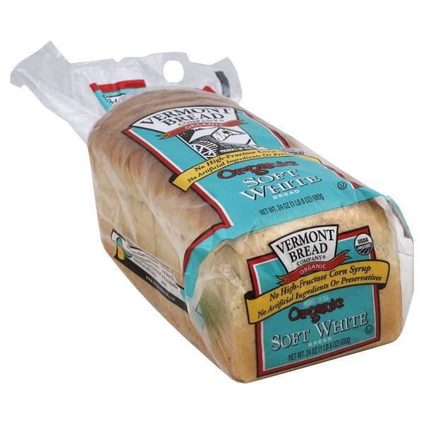 slide 1 of 2, Vermont Bread Vermont Company Bread - Organic Soft White, 24 oz