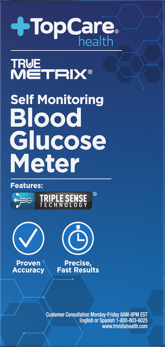 slide 10 of 12, TopCare Health Self Monitoring Blood Glucose Meter 1 ea, 1 ct