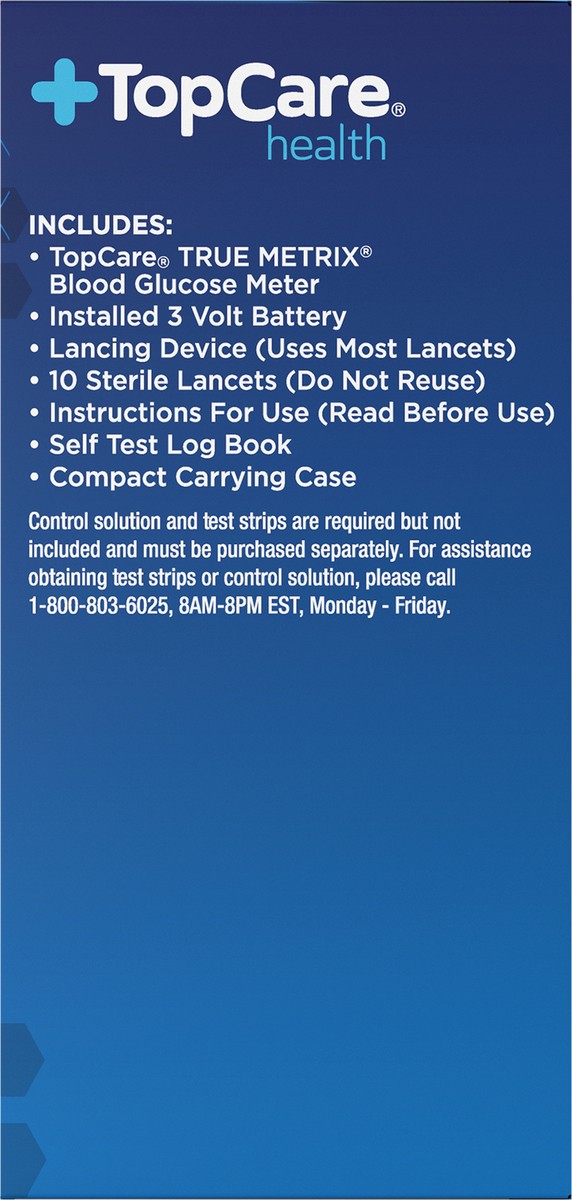 slide 5 of 12, TopCare Health Self Monitoring Blood Glucose Meter 1 ea, 1 ct