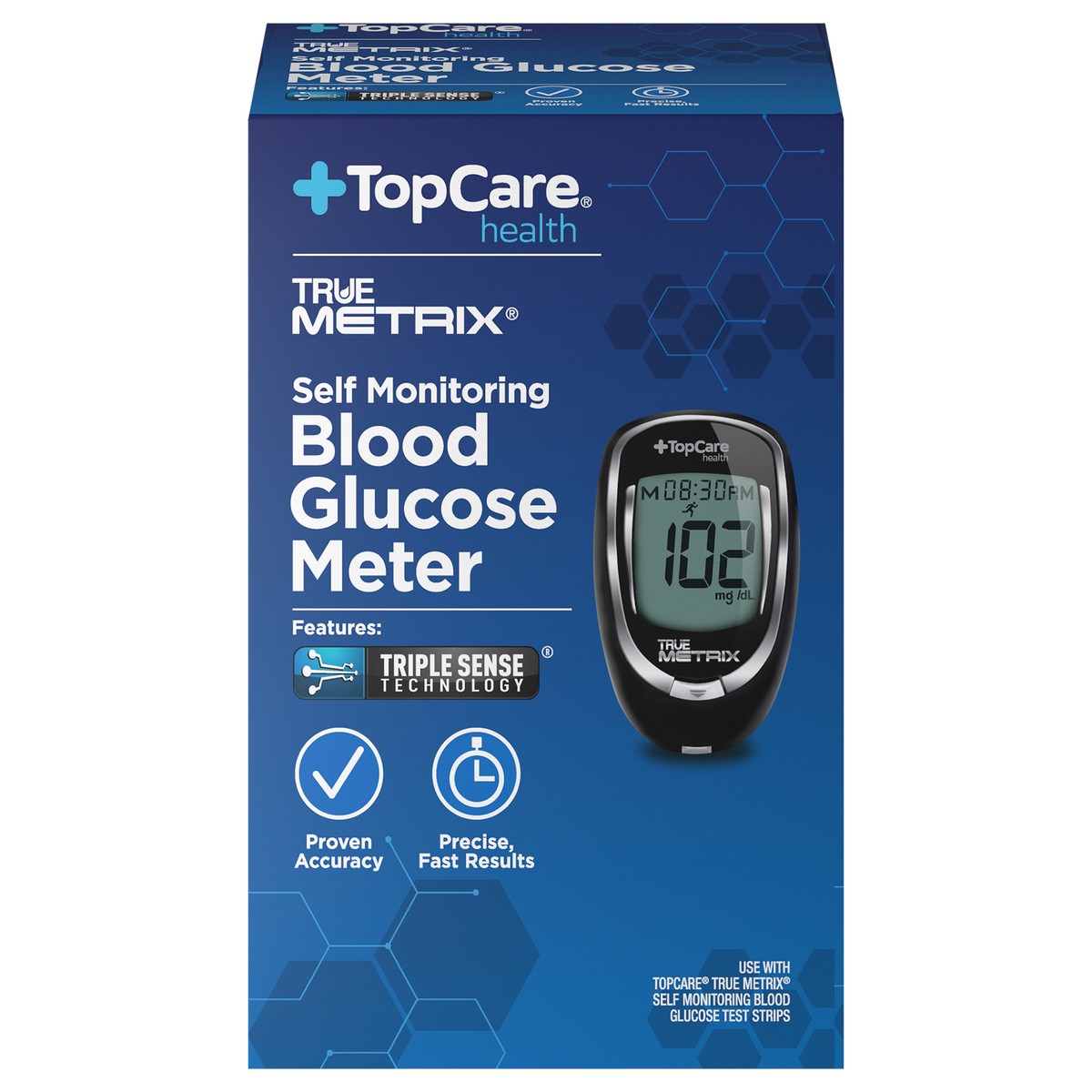 slide 7 of 12, TopCare Health Self Monitoring Blood Glucose Meter 1 ea, 1 ct