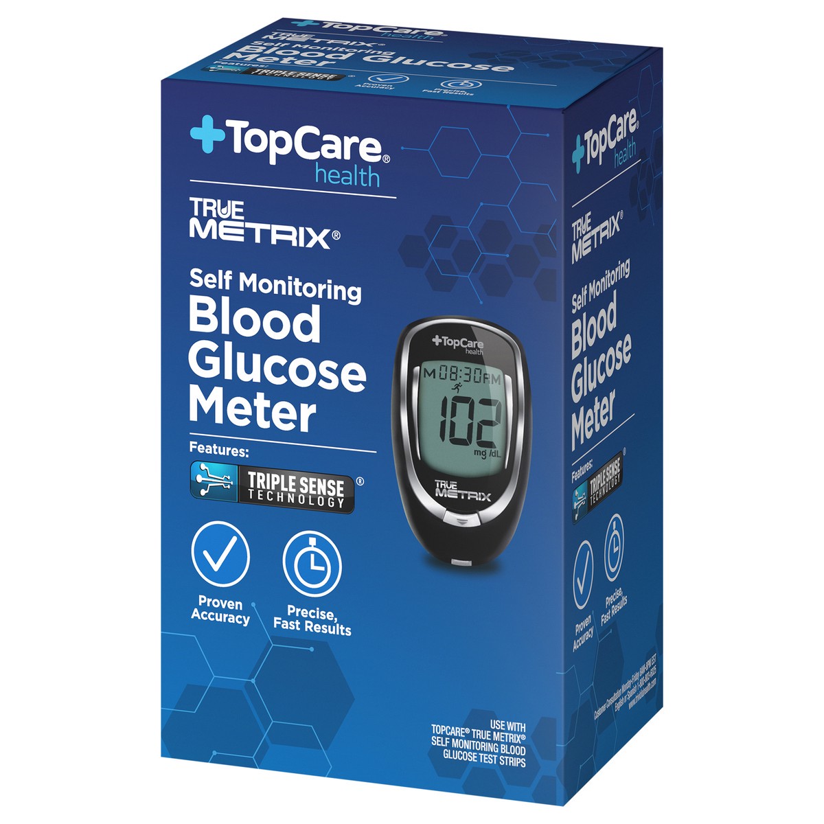 slide 8 of 12, TopCare Health Self Monitoring Blood Glucose Meter 1 ea, 1 ct