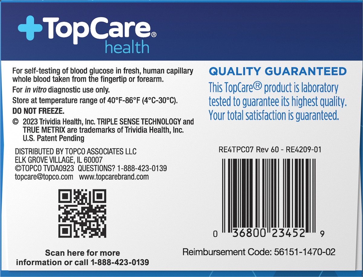 slide 4 of 12, TopCare Health Self Monitoring Blood Glucose Meter 1 ea, 1 ct