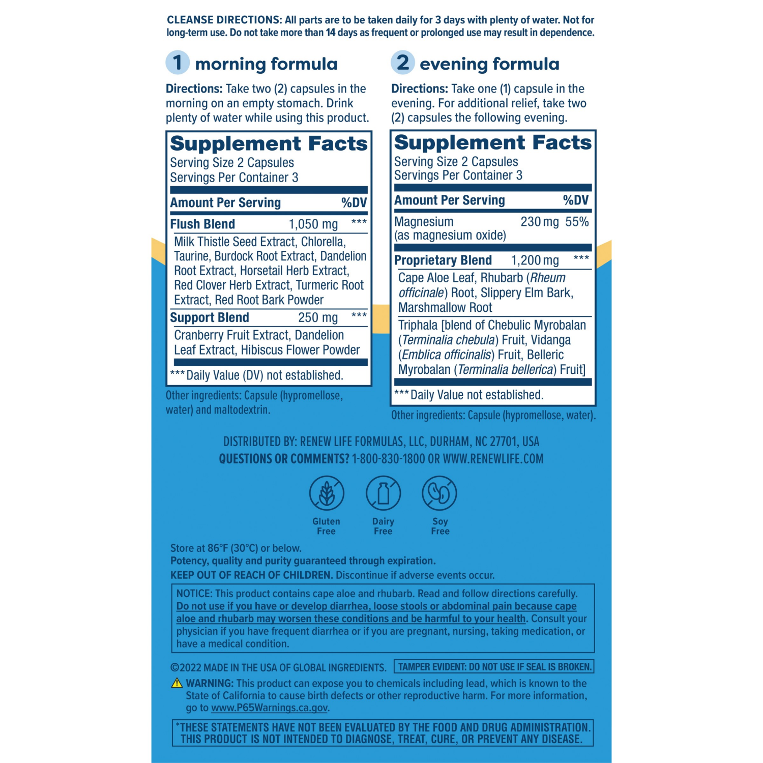 slide 2 of 5, Renew Life -Day Cleanse Total Body Reset -Part Detox Cleanse Supplement, 12 ct