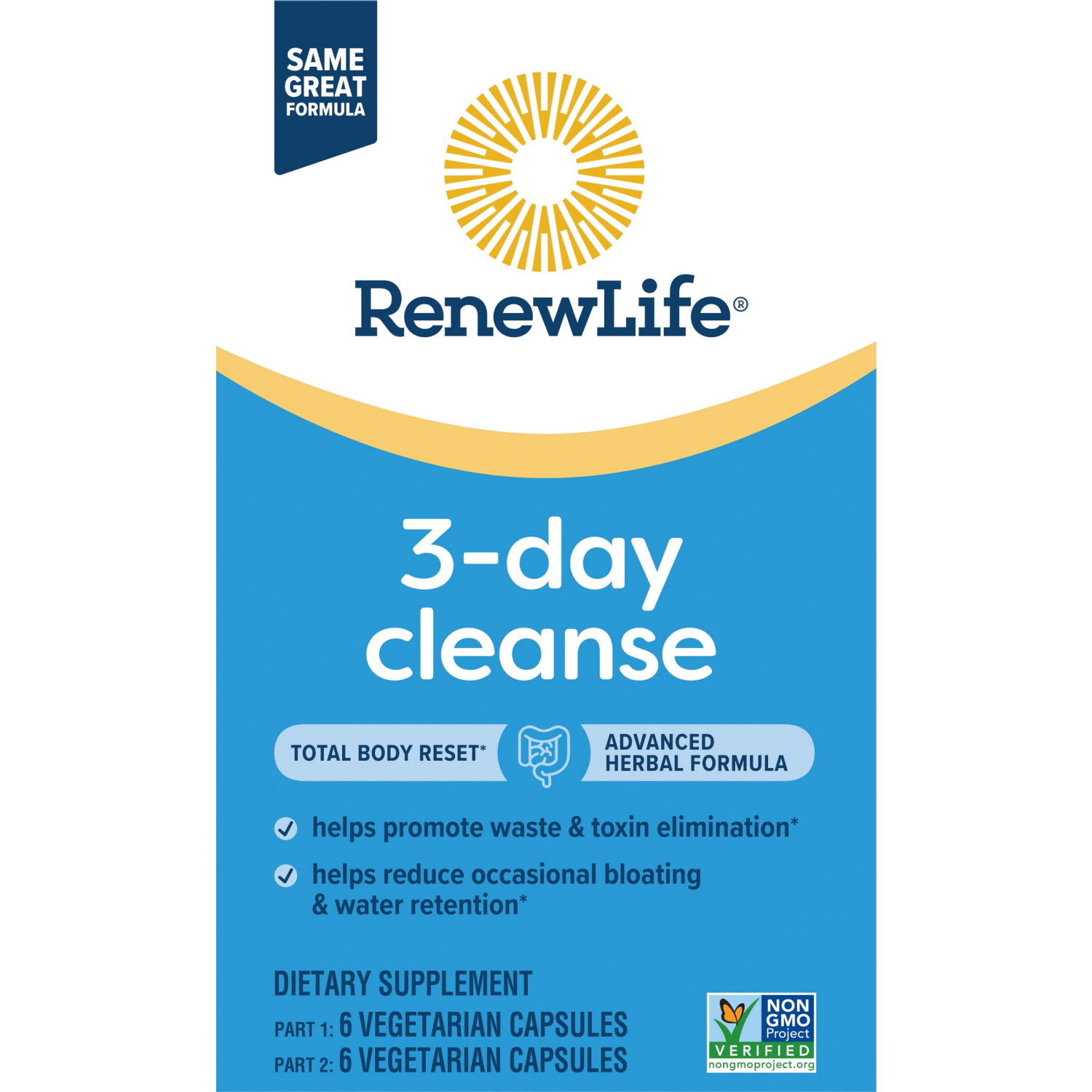 slide 4 of 5, Renew Life -Day Cleanse Total Body Reset -Part Detox Cleanse Supplement, 12 ct