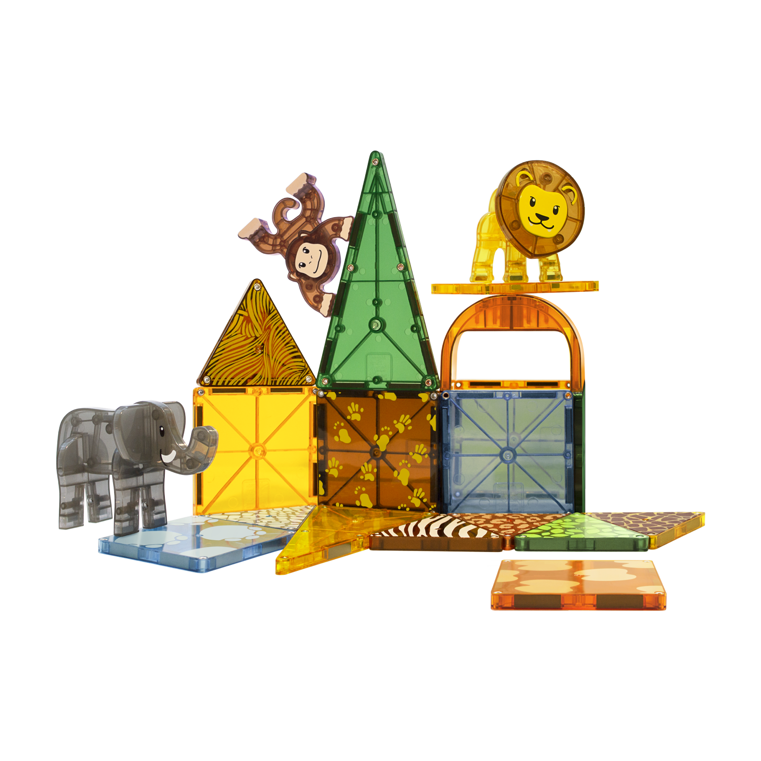 slide 3 of 4, Magna-Tiles Safari Animals, 1 ct
